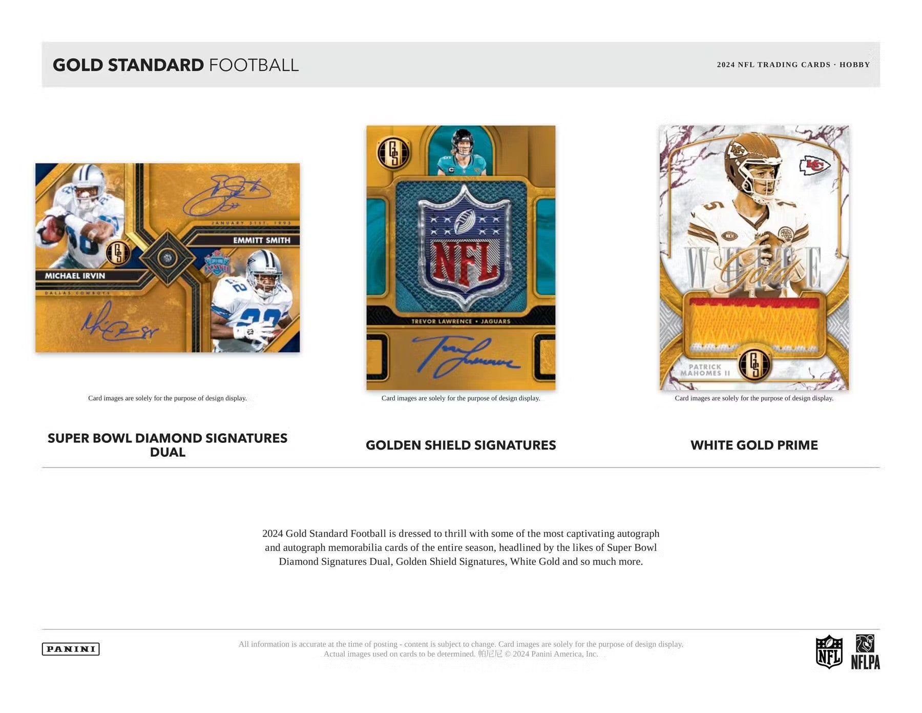2024 Panini Gold Standard Football Hobby Box - Columbia Hobby - Sports Card Boxes - Toploaders - Card Savers