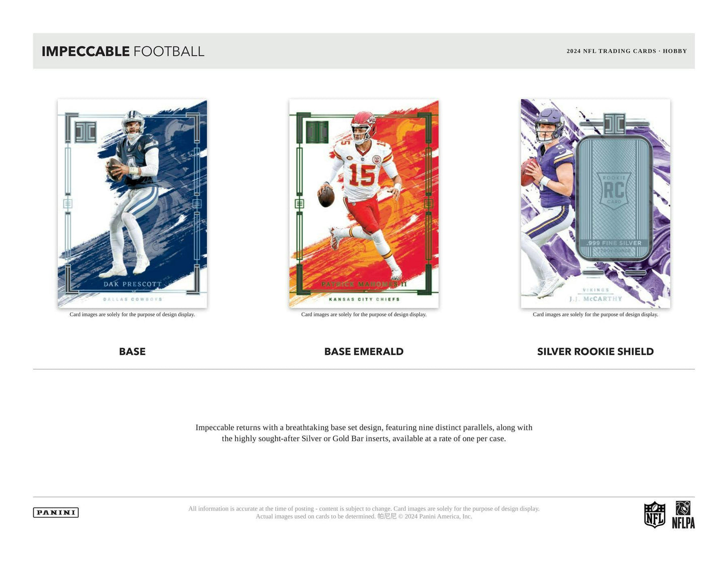 2024 Panini Impeccable Football Hobby Box - Columbia Hobby - Sports Card Boxes - Toploaders - Card Savers