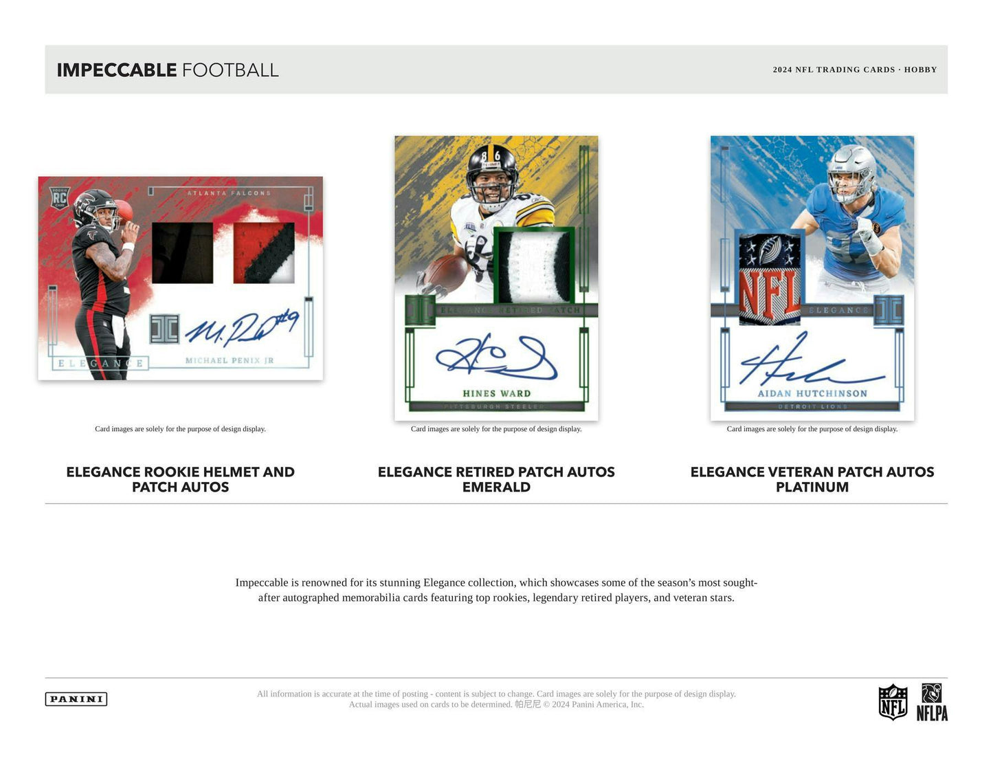 2024 Panini Impeccable Football Hobby Box - Columbia Hobby - Sports Card Boxes - Toploaders - Card Savers
