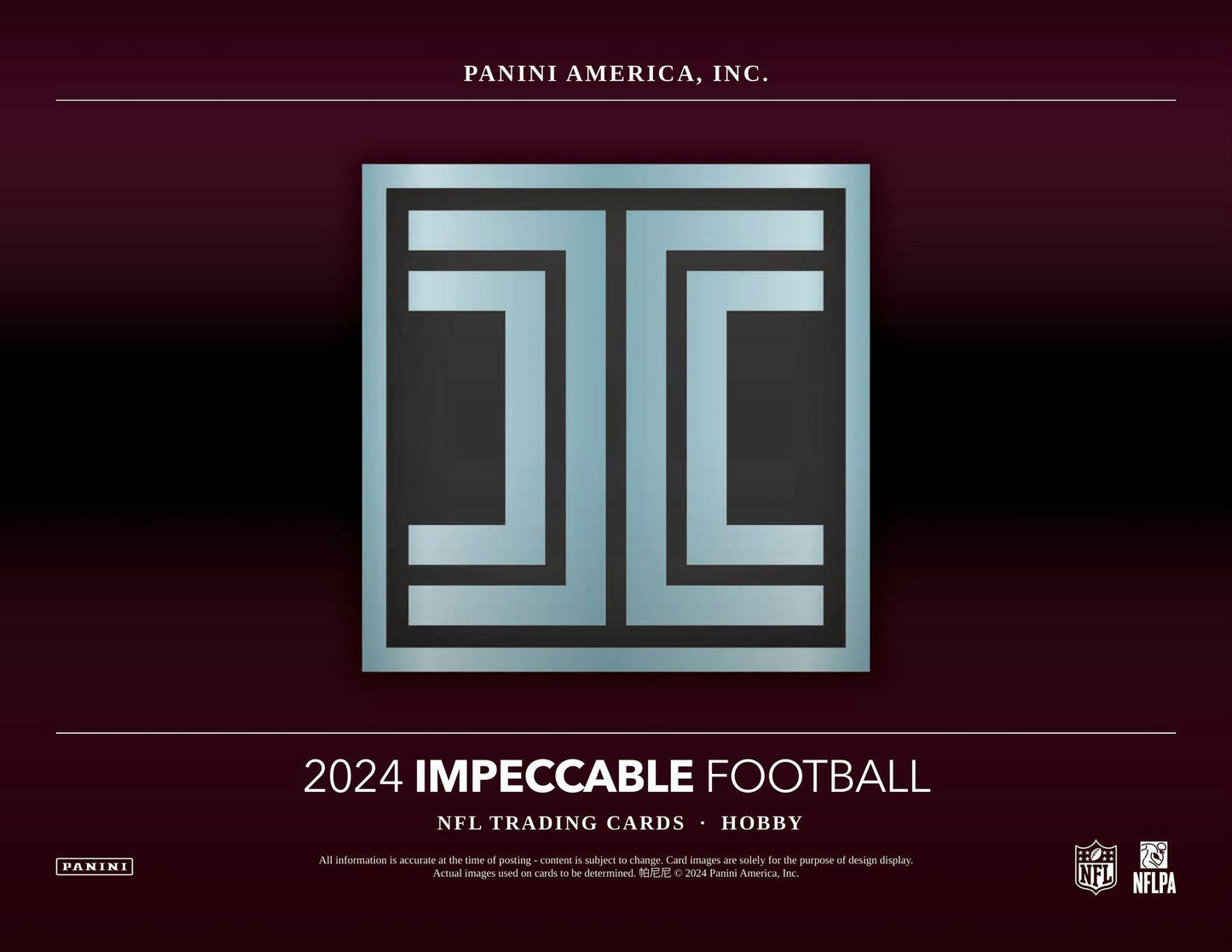 2024 Panini Impeccable Football Hobby Box - Columbia Hobby - Sports Card Boxes - Toploaders - Card Savers