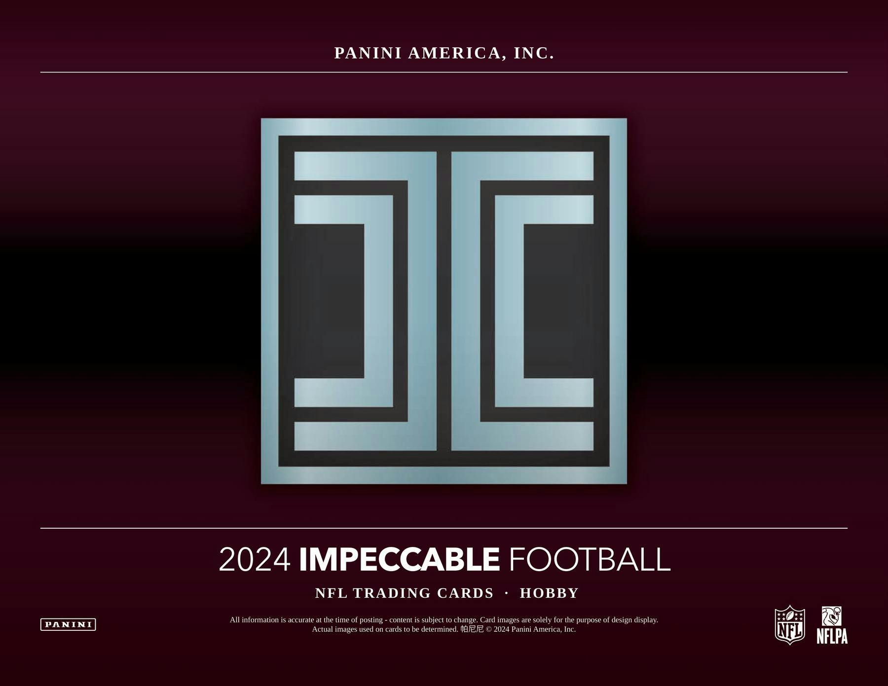 2024 Panini Impeccable Football Hobby Box - Columbia Hobby - Sports Card Boxes - Toploaders - Card Savers