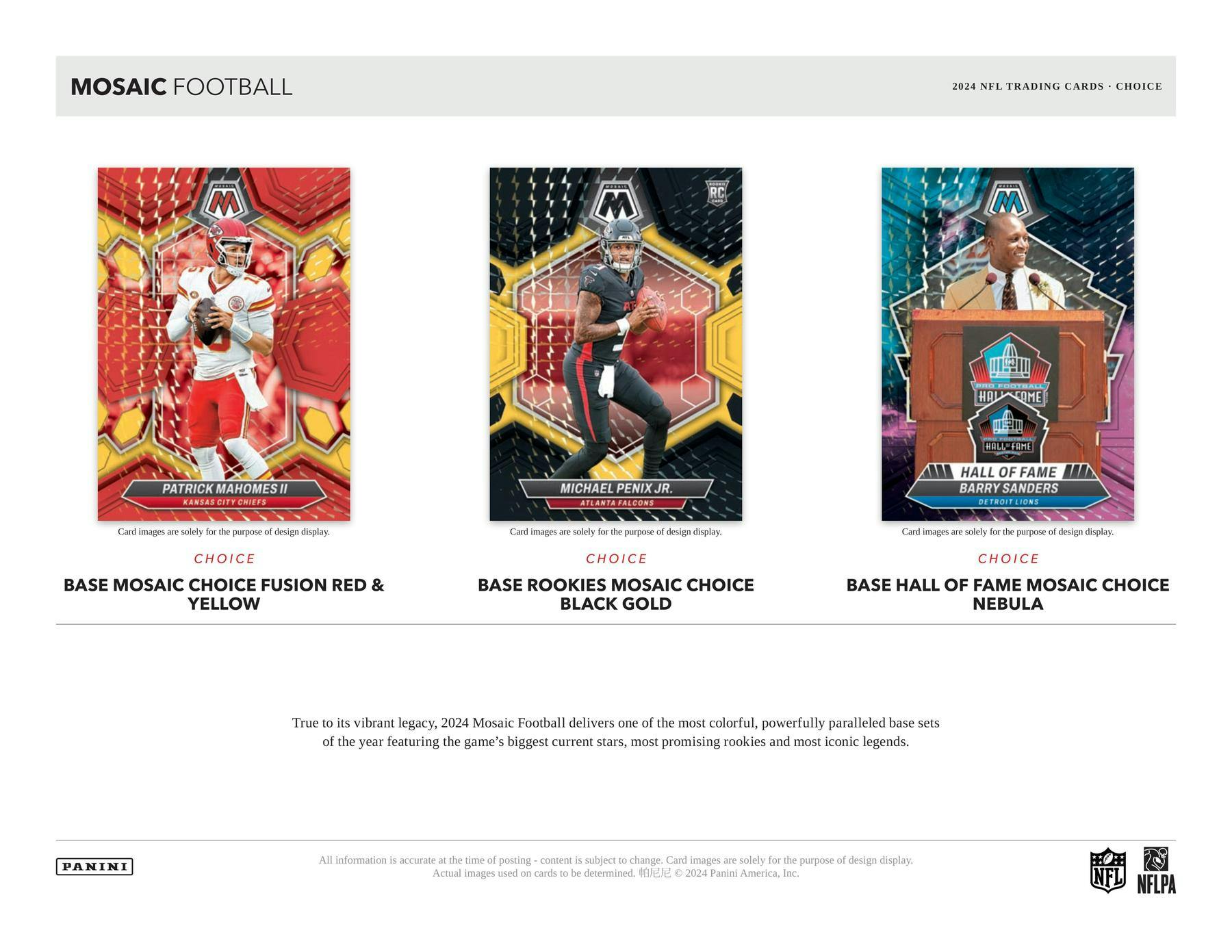 2024 Panini Mosaic Football Choice Box - Columbia Hobby - Sports Card Boxes - Toploaders - Card Savers