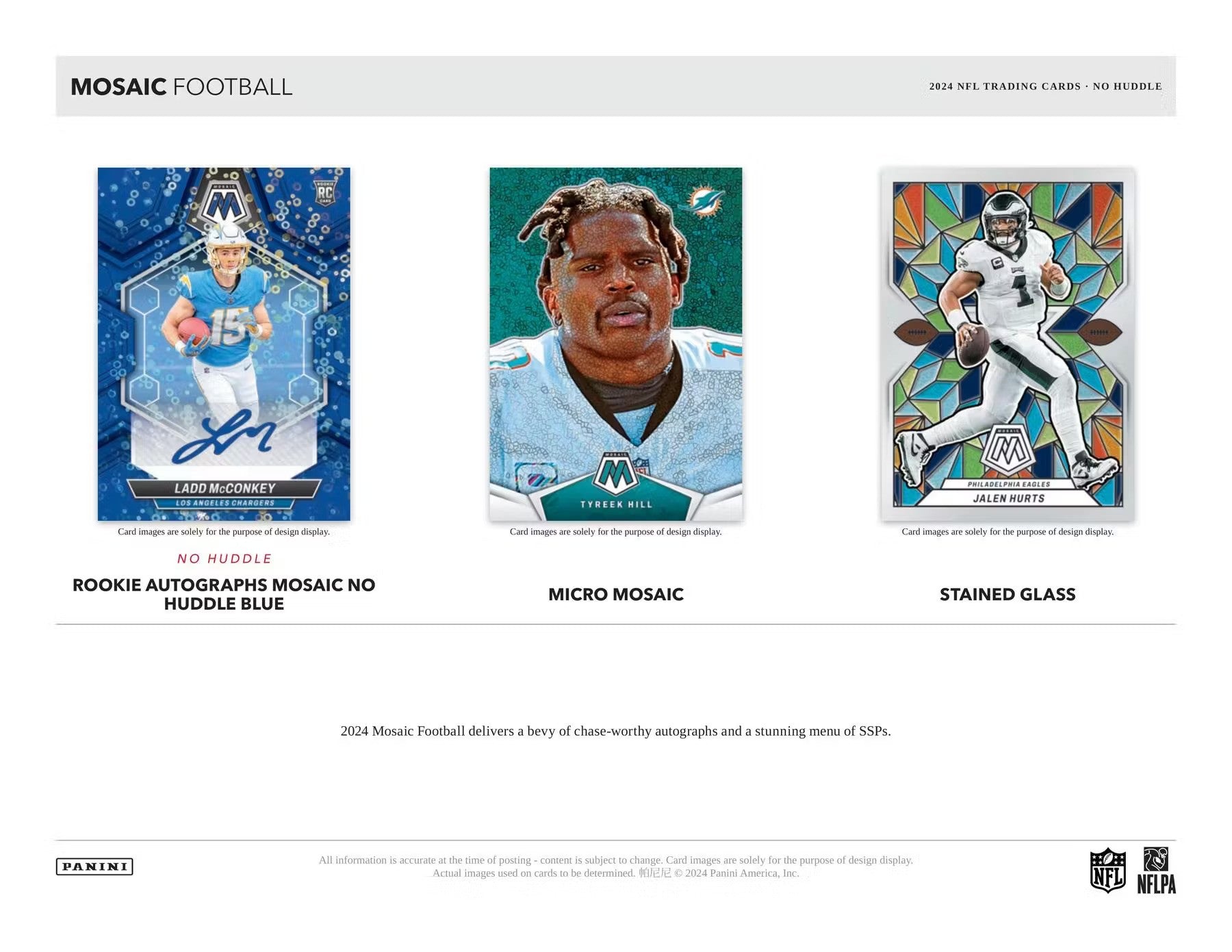 2024 Panini Mosaic No Huddle Football Box - Columbia Hobby - Sports Card Boxes - Toploaders - Card Savers
