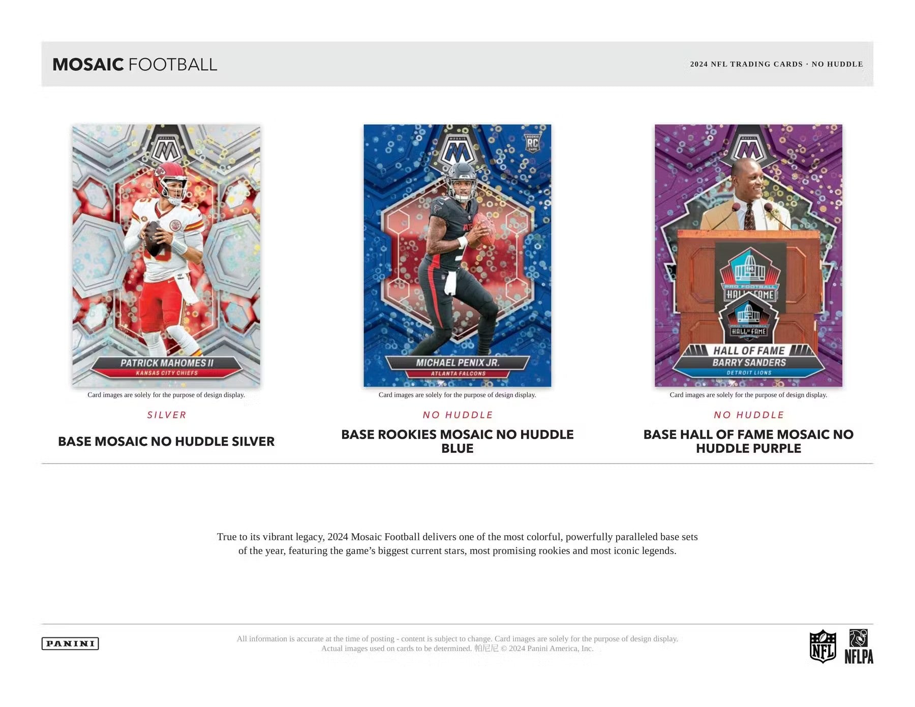 2024 Panini Mosaic No Huddle Football Box - Columbia Hobby - Sports Card Boxes - Toploaders - Card Savers