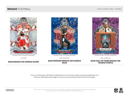 2024 Panini Mosaic No Huddle Football Box - Columbia Hobby - Sports Card Boxes - Toploaders - Card Savers