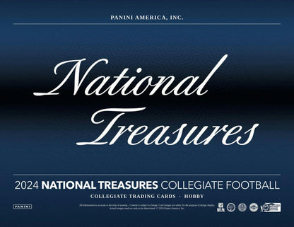 2024 Panini National Treasures Collegiate Football Hobby Box - Columbia Hobby - Sports Card Boxes - Toploaders - Card Savers