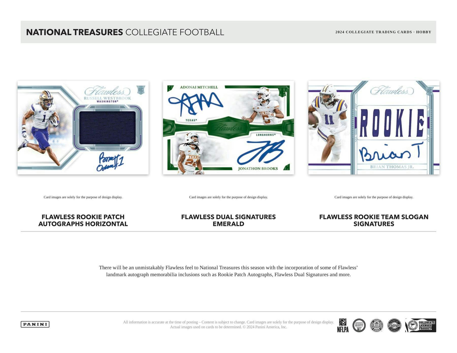 2024 Panini National Treasures Collegiate Football Hobby Box - Columbia Hobby - Sports Card Boxes - Toploaders - Card Savers