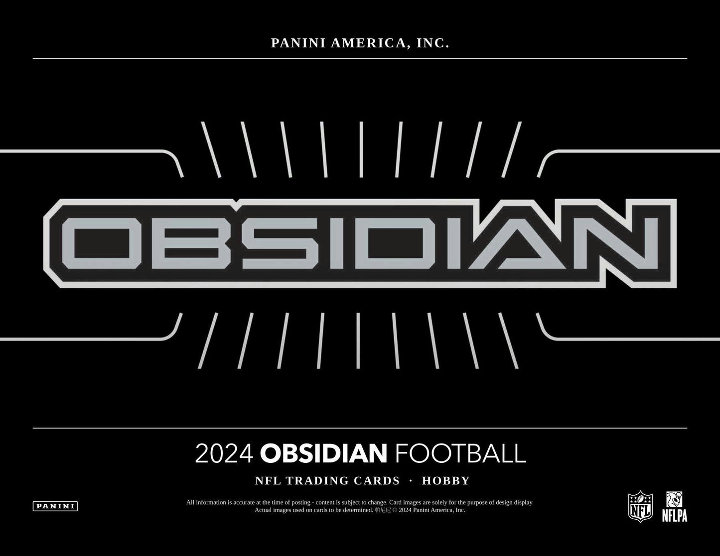 2024 Panini Obsidian Football Hobby Box - Columbia Hobby - Sports Card Boxes - Toploaders - Card Savers