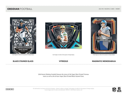 2024 Panini Obsidian Football Hobby Box - Columbia Hobby - Sports Card Boxes - Toploaders - Card Savers