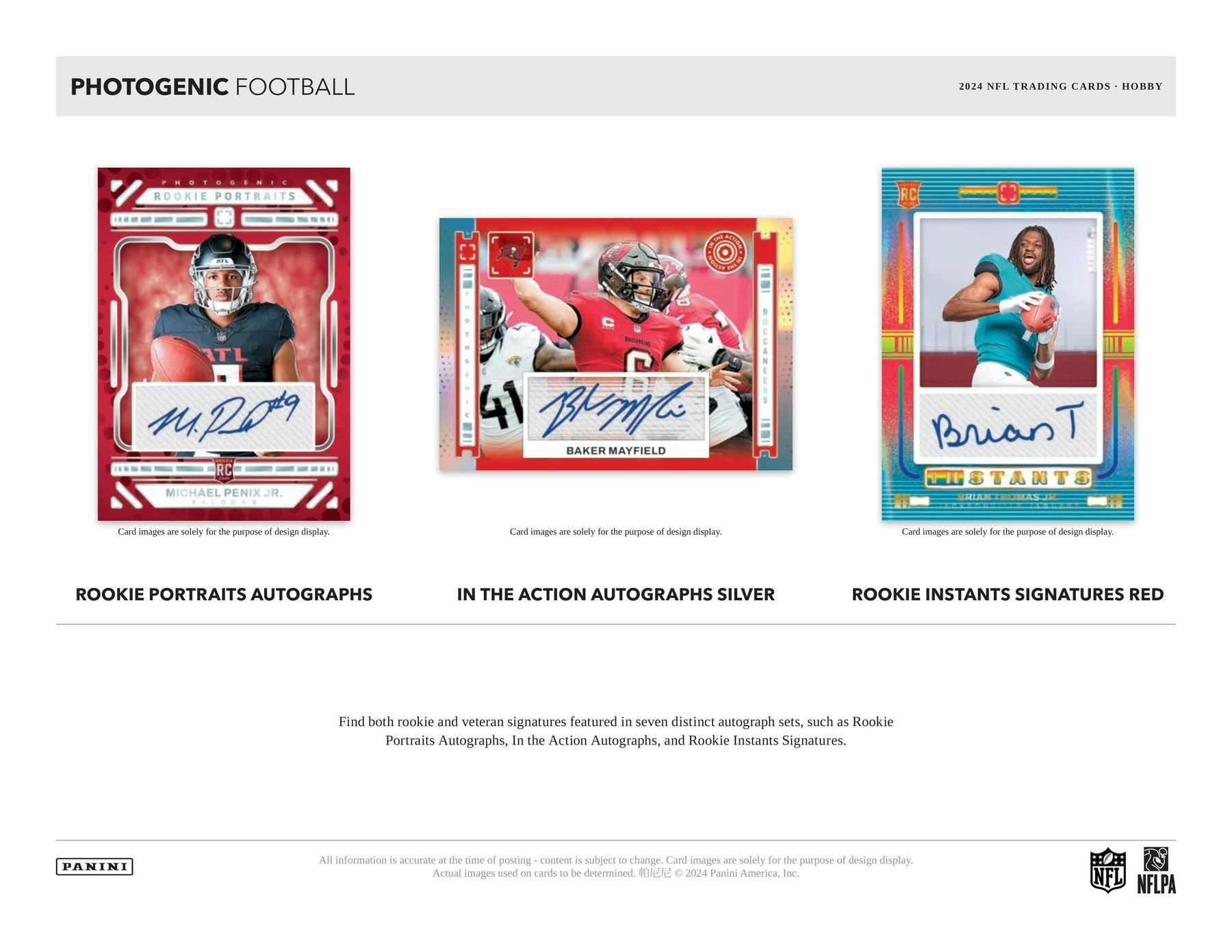 2024 Panini Photogenic Football Hobby Box - Columbia Hobby - Sports Card Boxes - Toploaders - Card Savers
