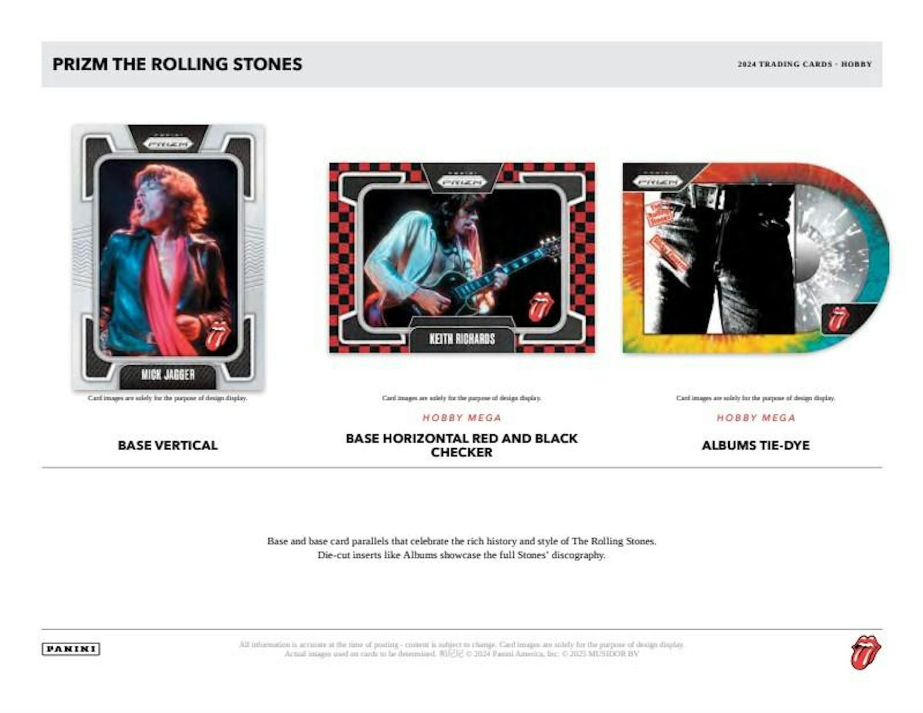 2024 Panini Prizm The Rolling Stones Hobby Mega Box - Columbia Hobby - Sports Card Boxes - Toploaders - Card Savers
