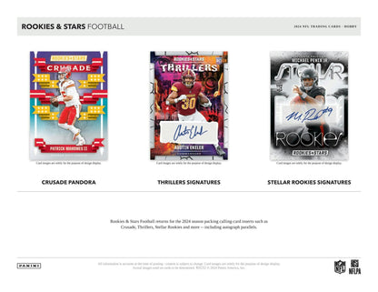 2024 Panini Rookies & Stars Football Hobby Box - Columbia Hobby - Sports Card Boxes - Toploaders - Card Savers