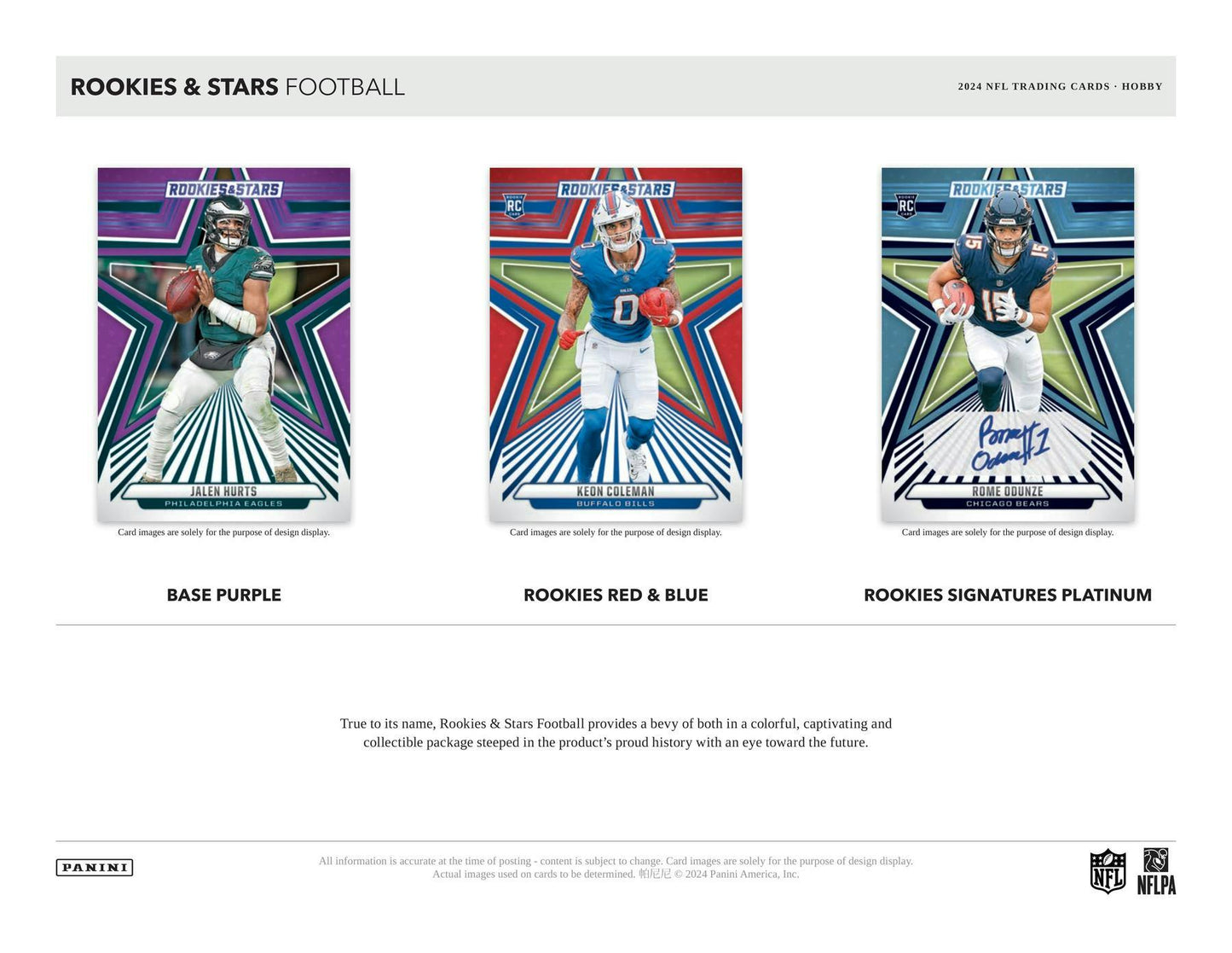 2024 Panini Rookies & Stars Football Hobby Box - Columbia Hobby - Sports Card Boxes - Toploaders - Card Savers