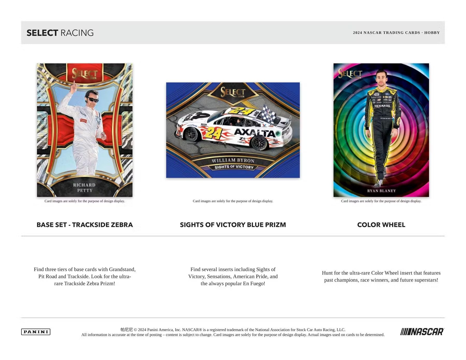 2024 Panini Select Racing Hobby Box - Columbia Hobby - Sports Card Boxes - Toploaders - Card Savers