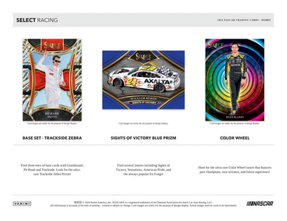 2024 Panini Select Racing Hobby Box - Columbia Hobby - Sports Card Boxes - Toploaders - Card Savers