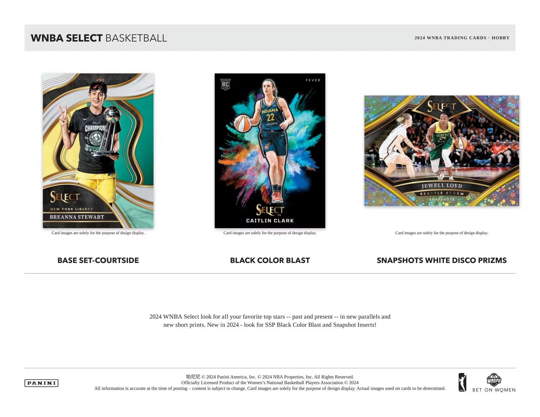 2024 Panini Select WNBA Basketball Hobby Box - Columbia Hobby - Sports Card Boxes - Toploaders - Card Savers