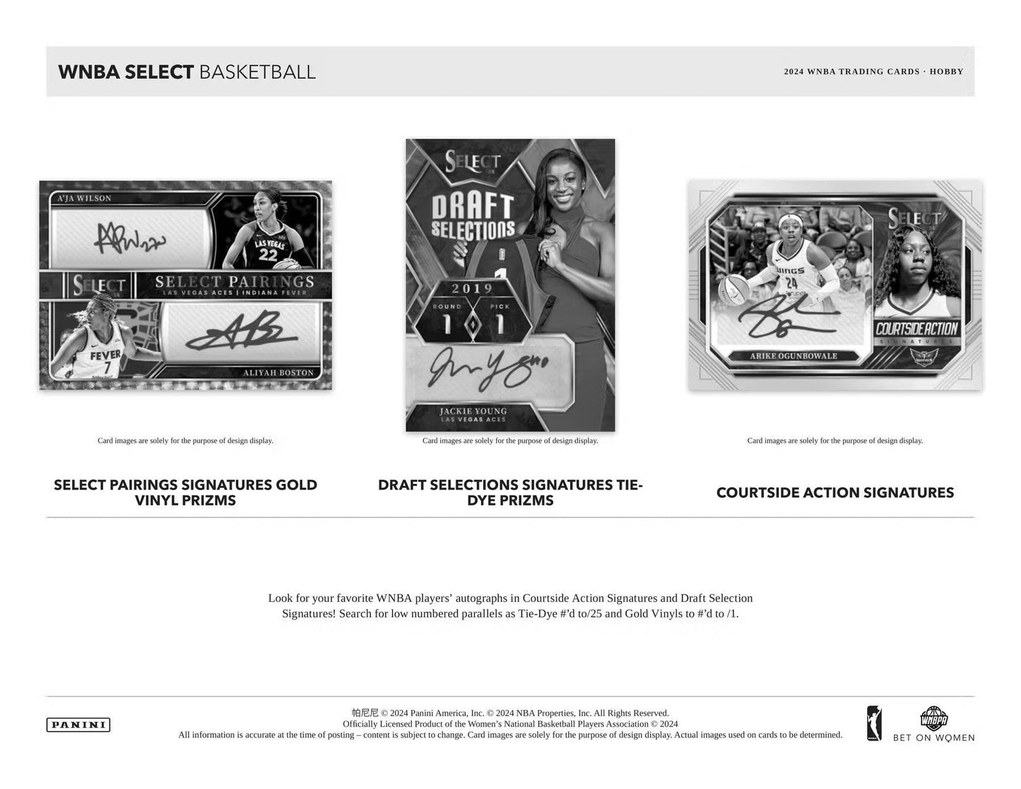 2024 Panini Select WNBA Basketball Hobby Box - Columbia Hobby - Sports Card Boxes - Toploaders - Card Savers