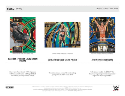 2024 Panini Select WWE Wrestling Hobby Box - Columbia Hobby - Sports Card Boxes - Toploaders - Card Savers