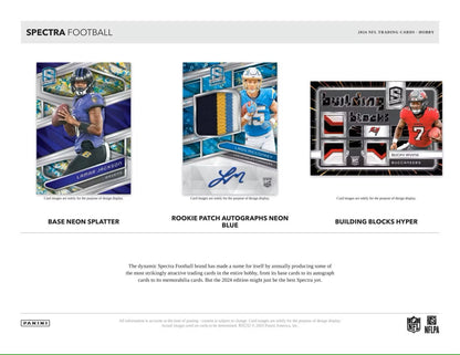 2024 Panini Spectra Football Hobby Box - Columbia Hobby - Sports Card Boxes - Toploaders - Card Savers