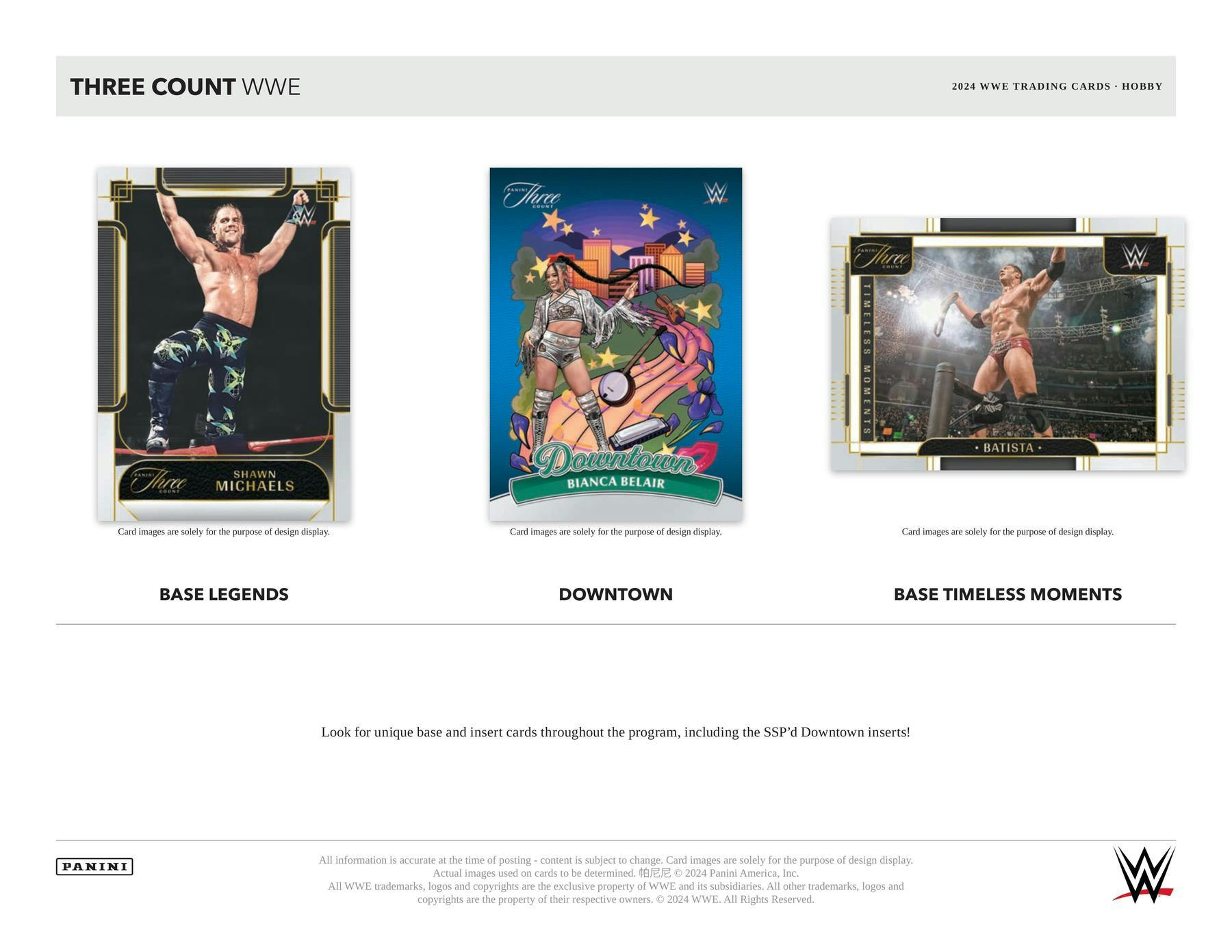 2024 Panini Three Count WWE Wrestling Hobby Box - Columbia Hobby - Sports Card Boxes - Toploaders - Card Savers