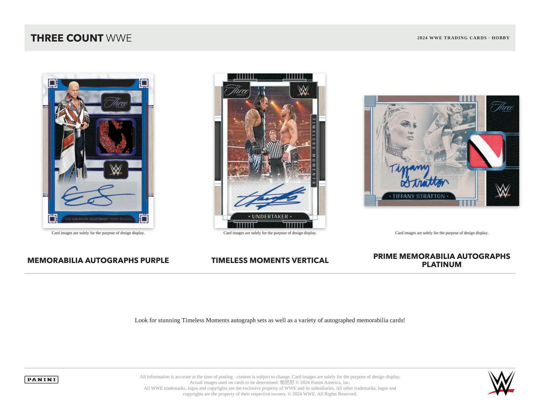 2024 Panini Three Count WWE Wrestling Hobby Box - Columbia Hobby - Sports Card Boxes - Toploaders - Card Savers