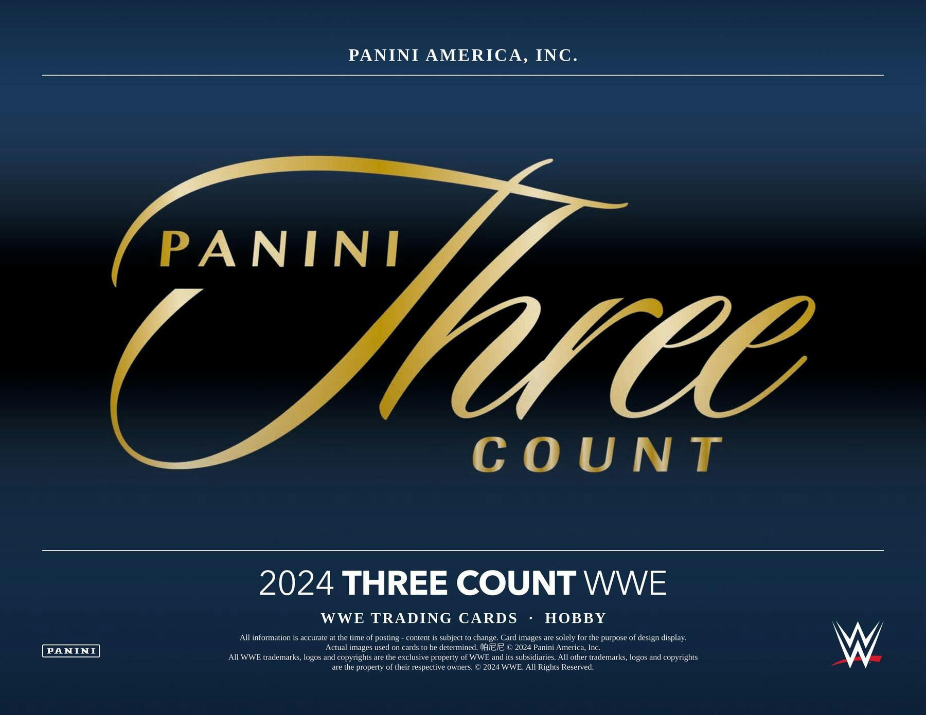 2024 Panini Three Count WWE Wrestling Hobby Box - Columbia Hobby - Sports Card Boxes - Toploaders - Card Savers