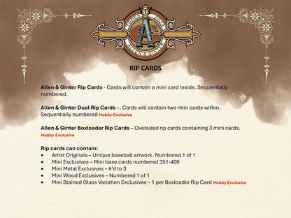 2024 Topps Allen & Ginter Baseball 8 - Pack Blaster Box - Columbia Hobby - Sports Card Boxes - Toploaders - Card Savers