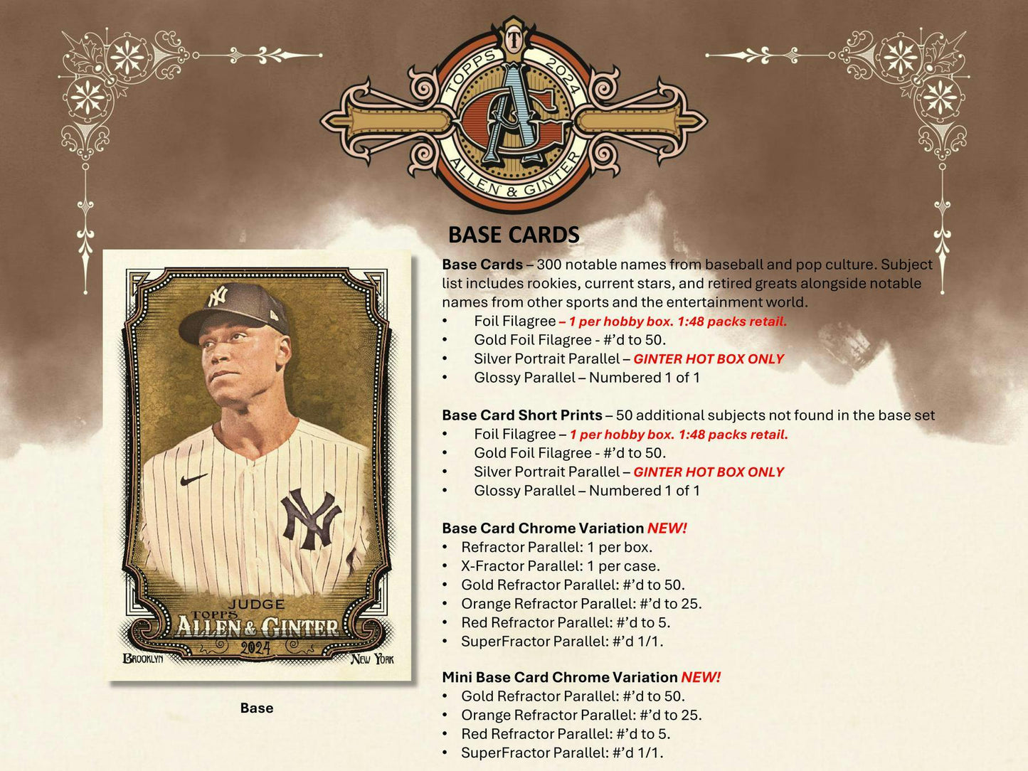 2024 Topps Allen & Ginter Baseball Hobby Box - Columbia Hobby - Sports Card Boxes - Toploaders - Card Savers