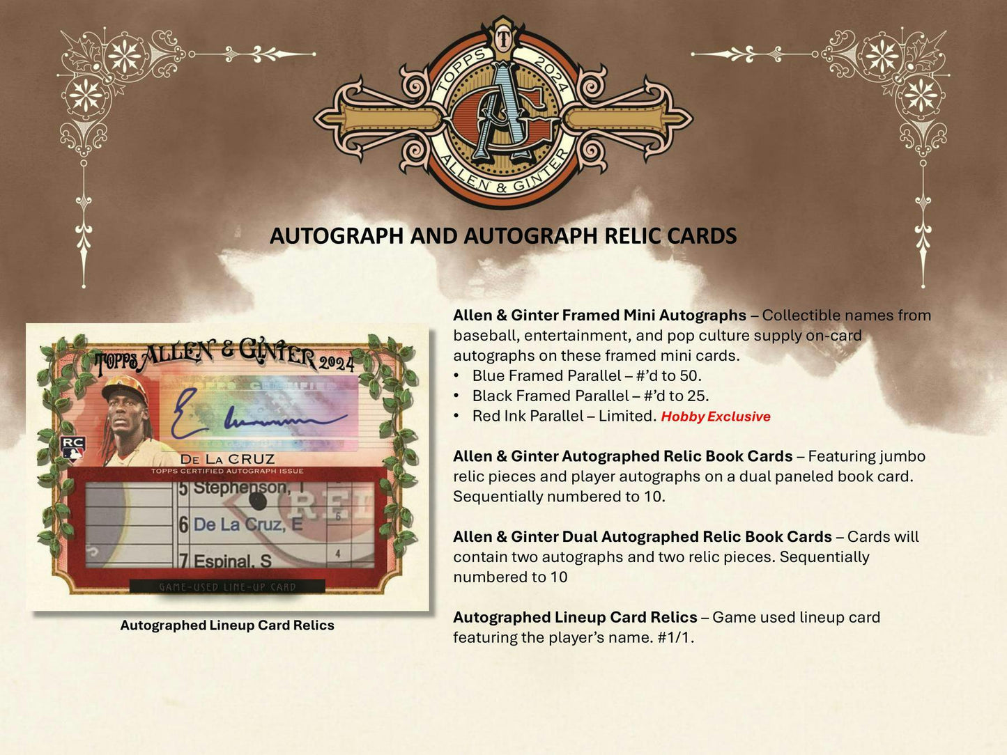 2024 Topps Allen & Ginter Baseball Hobby Box - Columbia Hobby - Sports Card Boxes - Toploaders - Card Savers