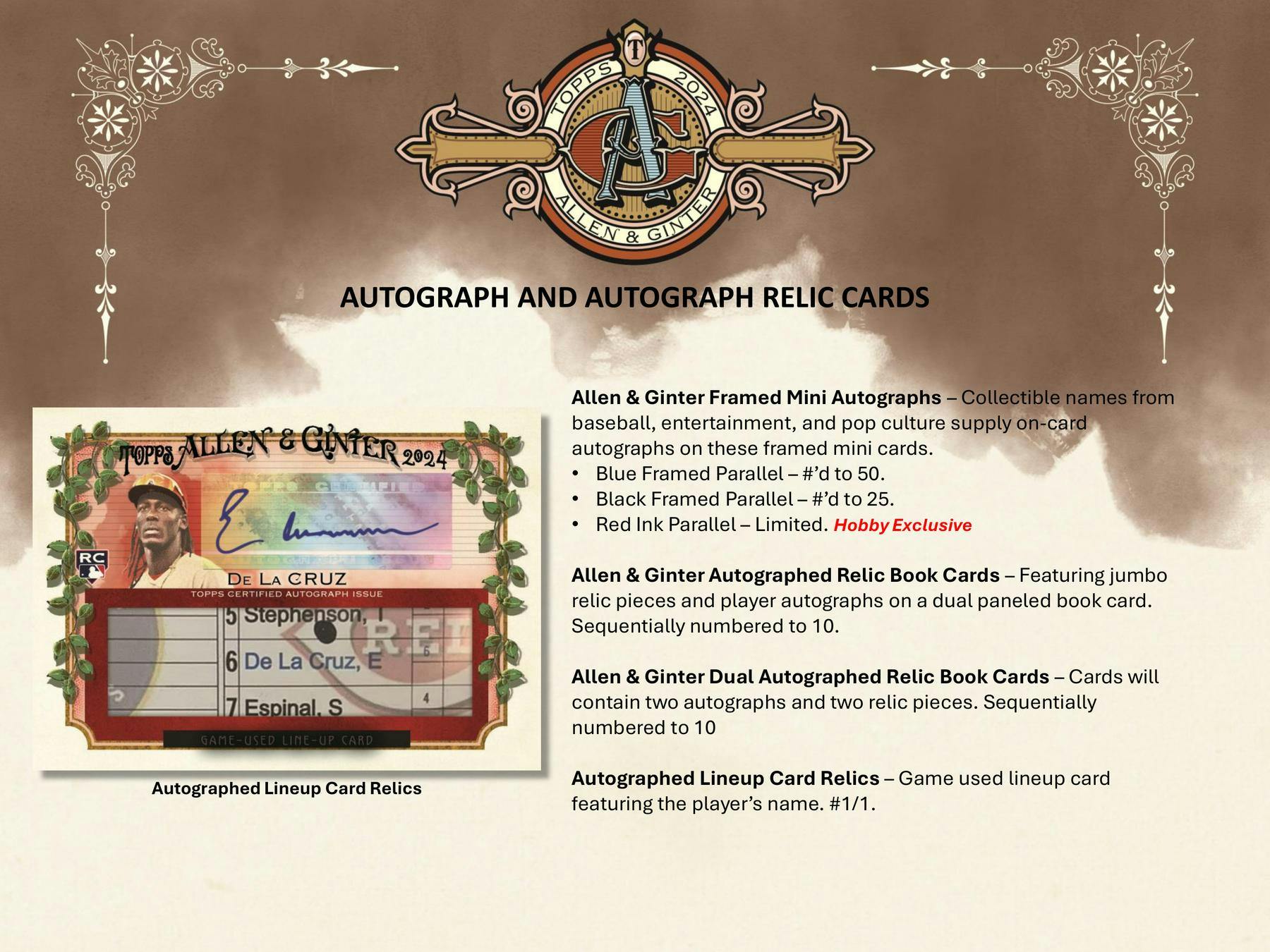 2024 Topps Allen & Ginter Baseball Hobby Box - Columbia Hobby - Sports Card Boxes - Toploaders - Card Savers
