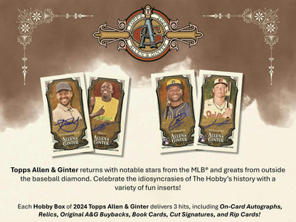 2024 Topps Allen & Ginter Baseball Hobby Box - Columbia Hobby - Sports Card Boxes - Toploaders - Card Savers