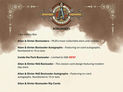 2024 Topps Allen & Ginter Baseball Hobby Box - Columbia Hobby - Sports Card Boxes - Toploaders - Card Savers