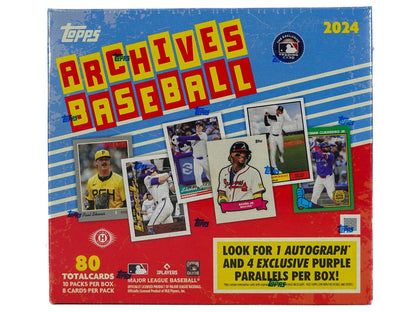 2024 Topps Archives Baseball Collector Box - Columbia Hobby - Sports Card Boxes - Toploaders - Card Savers