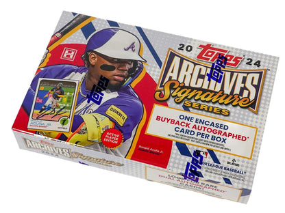 2024 Topps Archives Signature Series (Active Players) - Columbia Hobby - Sports Card Boxes - Toploaders - Card Savers