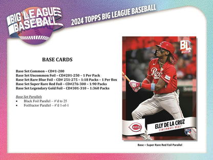 2024 Topps Big League Baseball Hobby Box - Columbia Hobby - Sports Card Boxes - Toploaders - Card Savers