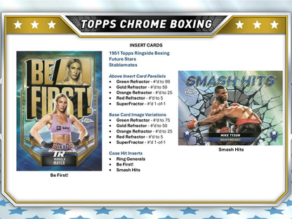 2024 Topps Chrome Boxing Hobby Box | Columbia Sports Cards - Columbia Hobby - Sports Card Boxes - Toploaders - Card Savers