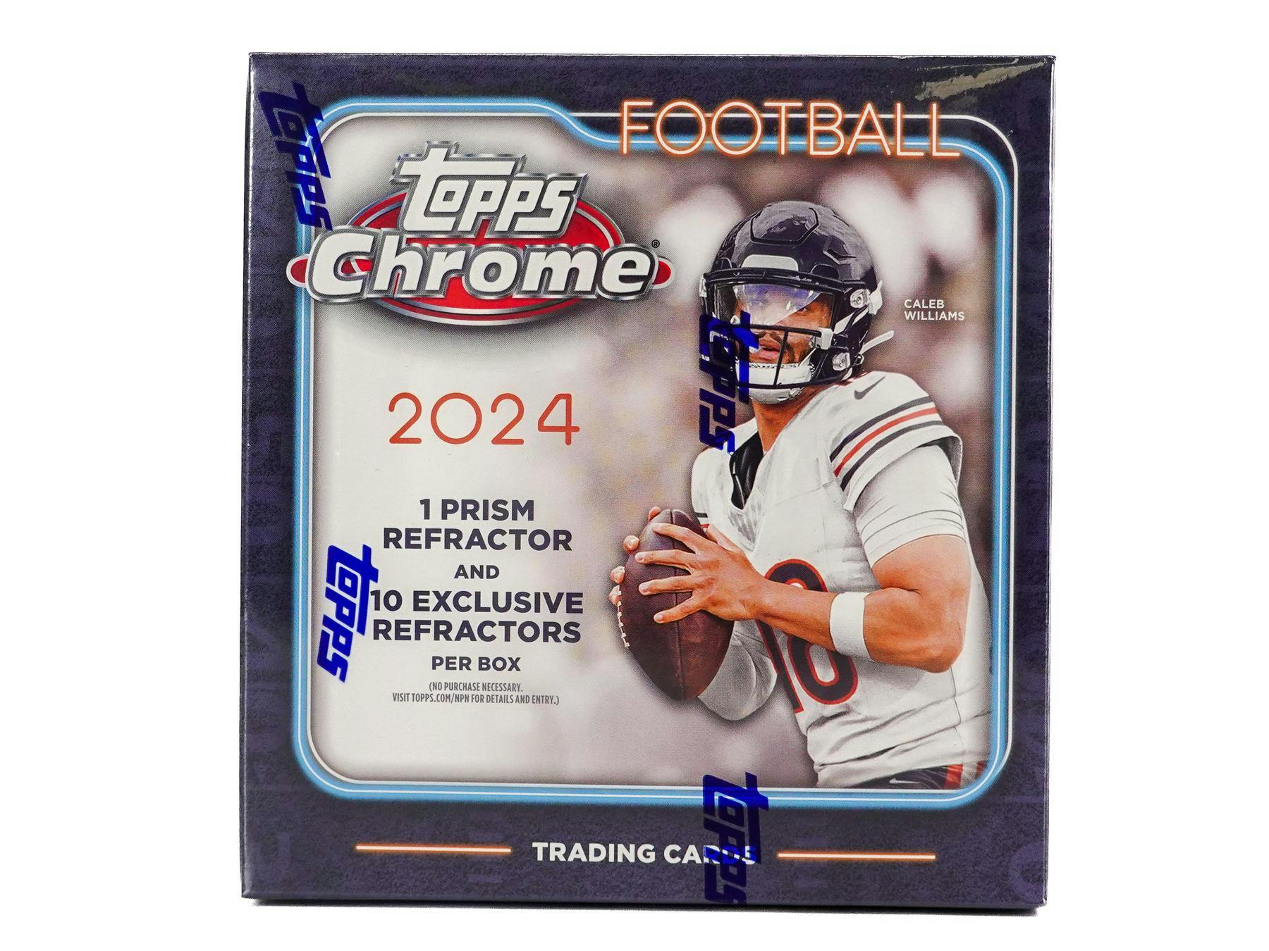 2024 Topps Chrome Football Mega Box - Columbia Hobby - Sports Card Boxes - Toploaders - Card Savers