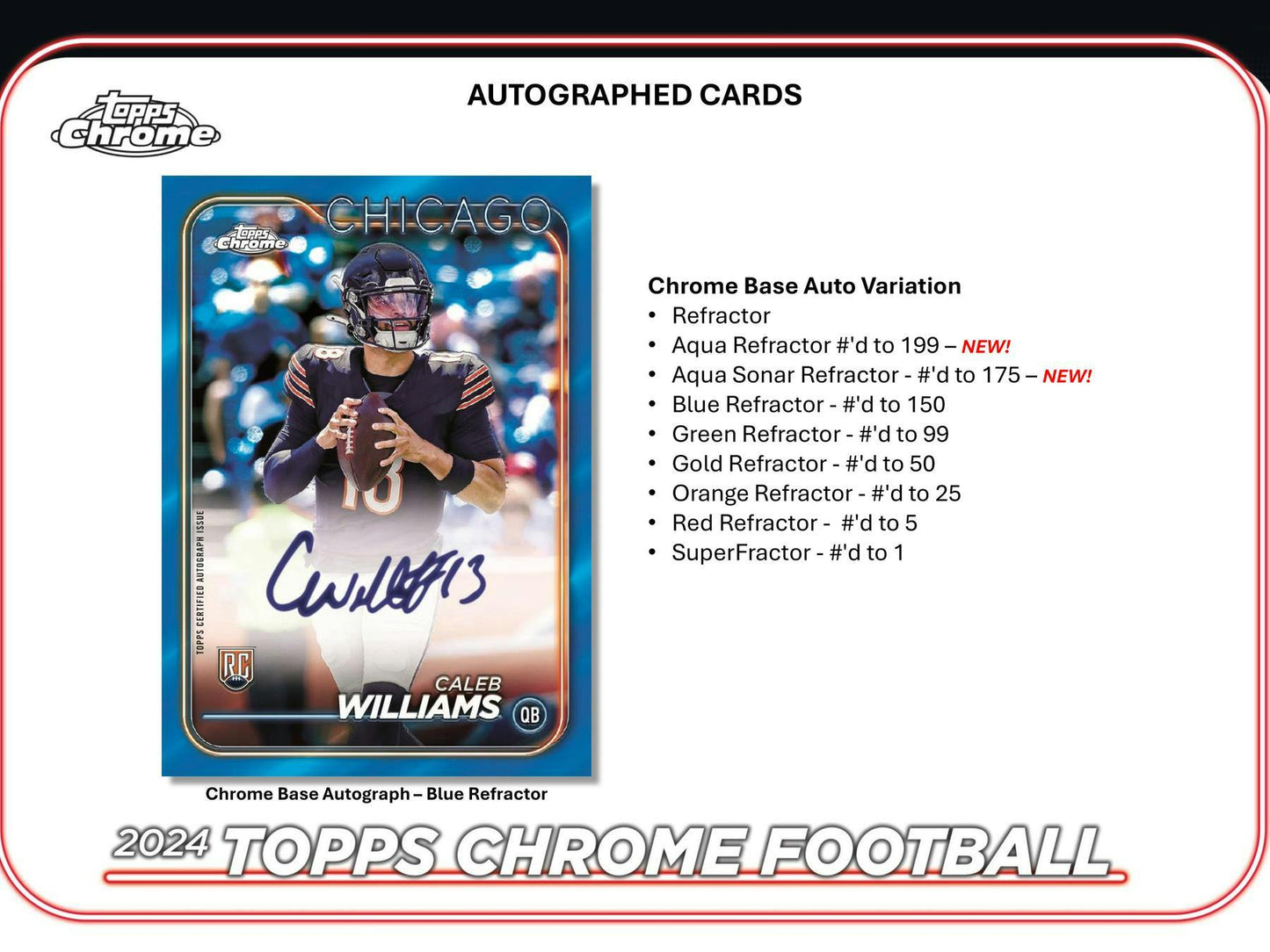 2024 Topps Chrome Football Mega Box - Columbia Hobby - Sports Card Boxes - Toploaders - Card Savers