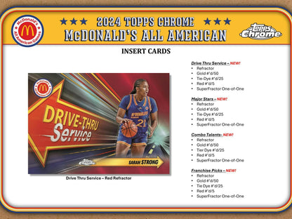 2024 Topps Chrome McDonald's All American Basketball Hobby Box (Cooper Flagg!) - Columbia Hobby - Sports Card Boxes - Toploaders - Card Savers
