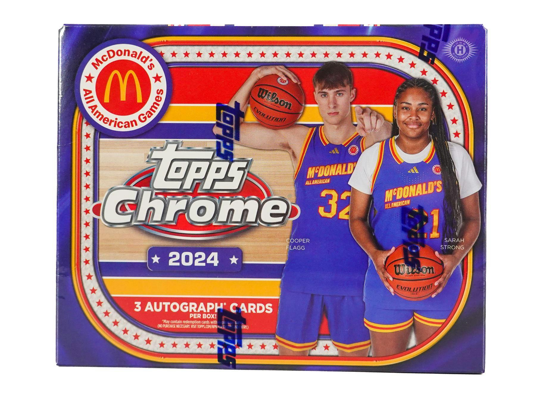 2024 Topps Chrome McDonald's All American Basketball Hobby Box (Cooper Flagg!) - Columbia Hobby - Sports Card Boxes - Toploaders - Card Savers