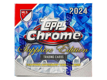 2024 Topps Chrome MLS Major League Soccer Sapphire Edition Box - Columbia Hobby - Sports Card Boxes - Toploaders - Card Savers