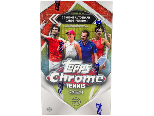 2024 Topps Chrome Tennis Hobby Box - Columbia Hobby - Sports Card Boxes - Toploaders - Card Savers