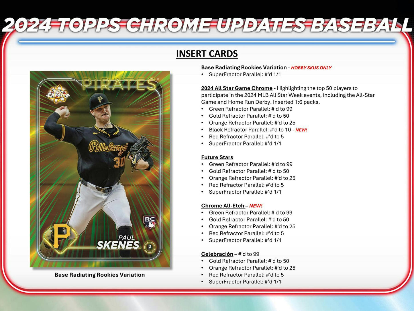 2024 Topps Chrome Update Series Baseball Mega Box - Columbia Hobby - Sports Card Boxes - Toploaders - Card Savers