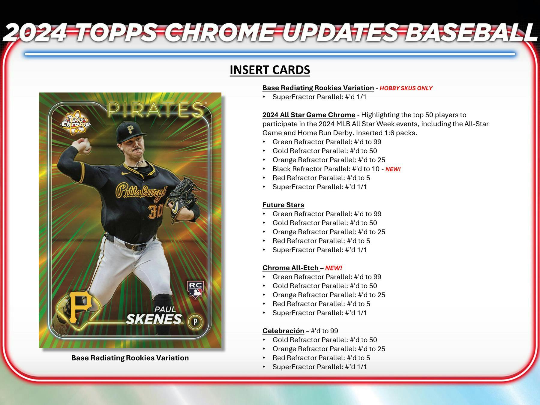 2024 Topps Chrome Update Series Baseball Mega Box - Columbia Hobby - Sports Card Boxes - Toploaders - Card Savers