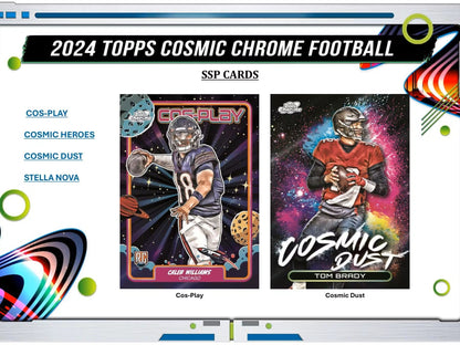 2024 Topps Cosmic Chrome Football Hobby Box - Columbia Hobby - Sports Card Boxes - Toploaders - Card Savers