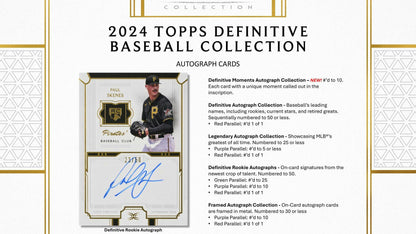 2024 Topps Definitive Collection Baseball Hobby Box - Columbia Hobby - Sports Card Boxes - Toploaders - Card Savers