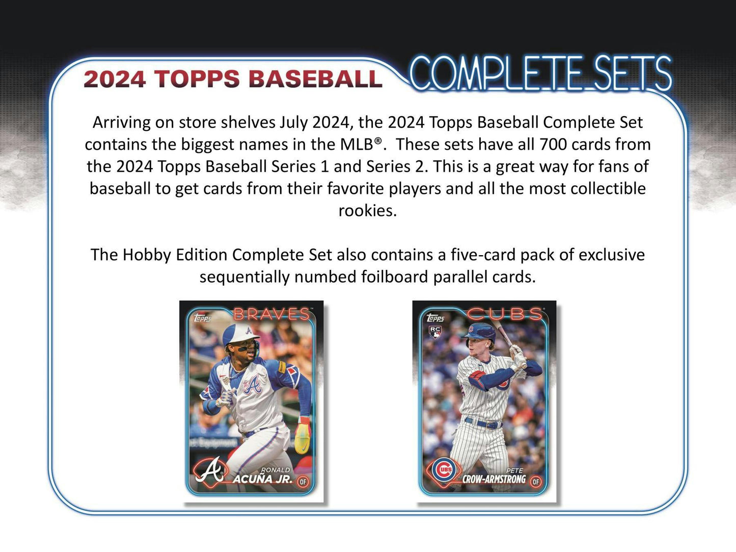 2024 Topps Factory Set Baseball Hobby (Box) - Columbia Hobby - Sports Card Boxes - Toploaders - Card Savers