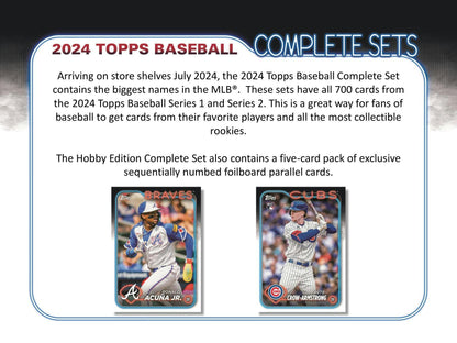 2024 Topps Factory Set Baseball Hobby (Box) - Columbia Hobby - Sports Card Boxes - Toploaders - Card Savers