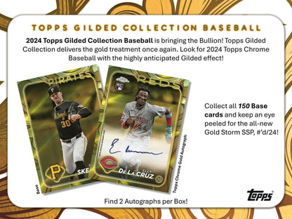 2024 Topps Gilded Collection Baseball Hobby Box - Columbia Hobby - Sports Card Boxes - Toploaders - Card Savers