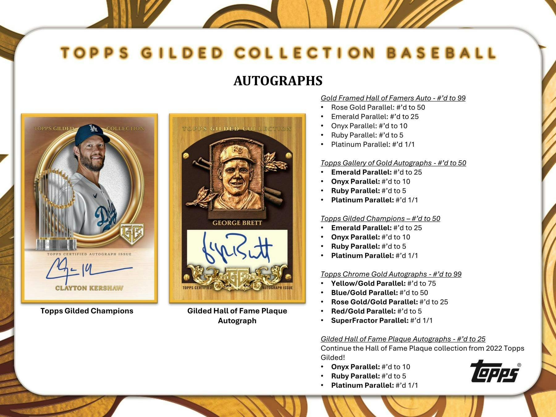 2024 Topps Gilded Collection Baseball Hobby Box - Columbia Hobby - Sports Card Boxes - Toploaders - Card Savers